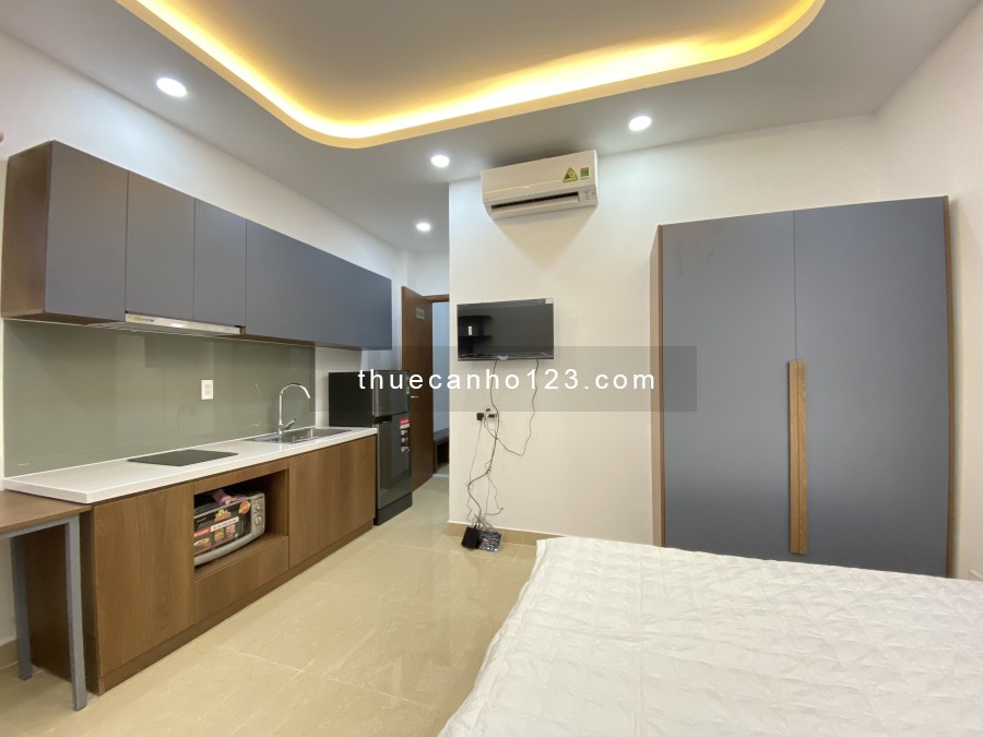 Studio full nội thất có Ban công tại Bình Thạnh. Chi tiết liên hệ tư vấn 0859890030