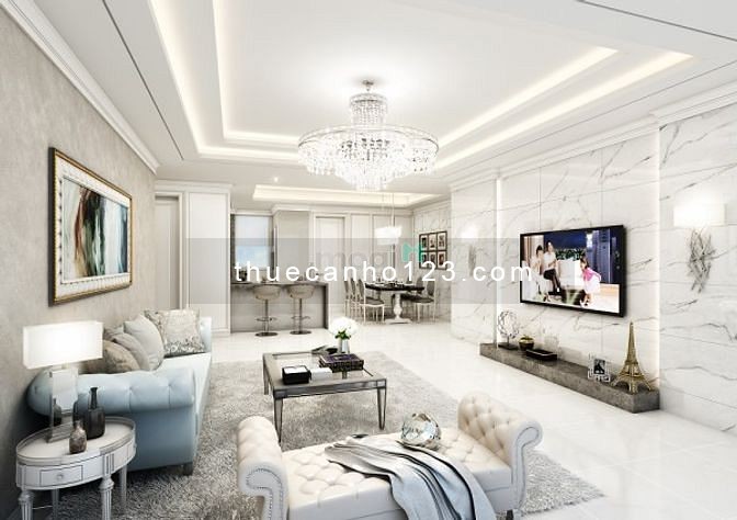 Cho thuê căn hộ 3 PN dự án Cảnh Viên 3, phường Tân Phú, Quận 7, đầy đủ nội thất giá 18 triệu/tháng.