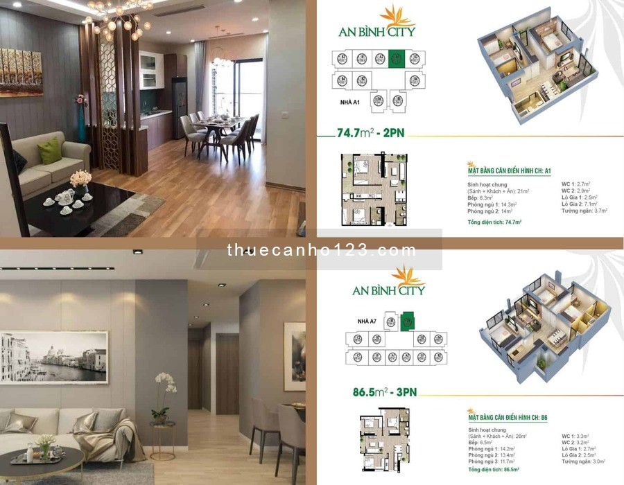 Chất lượng căn hộ cho thuê tại An Bình City