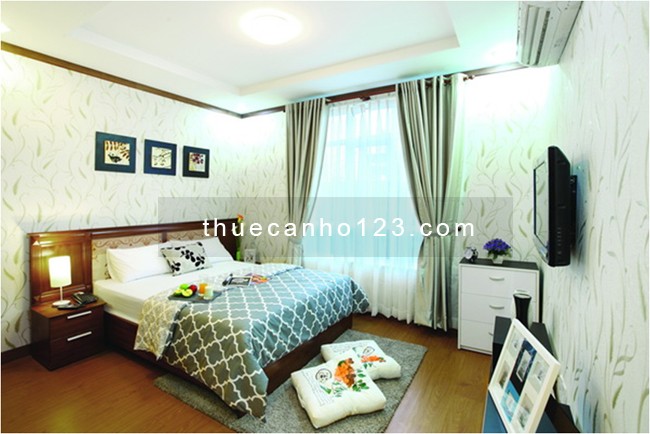 Cho thuê căn hộ 3PN 128m2 tại chung cư Phú Hoàng Anh Huyện Nhà Bè giá chỉ 14 tr/ th