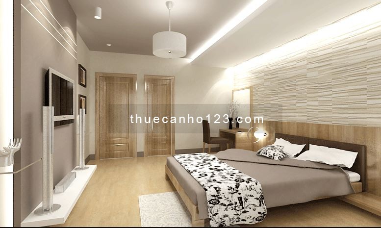 Trống cho thuê căn hộ 4PN 230m2 ở chung cư Phú Hoàng Anh Nhà Bè giá rẻ 22,5 tr/ th