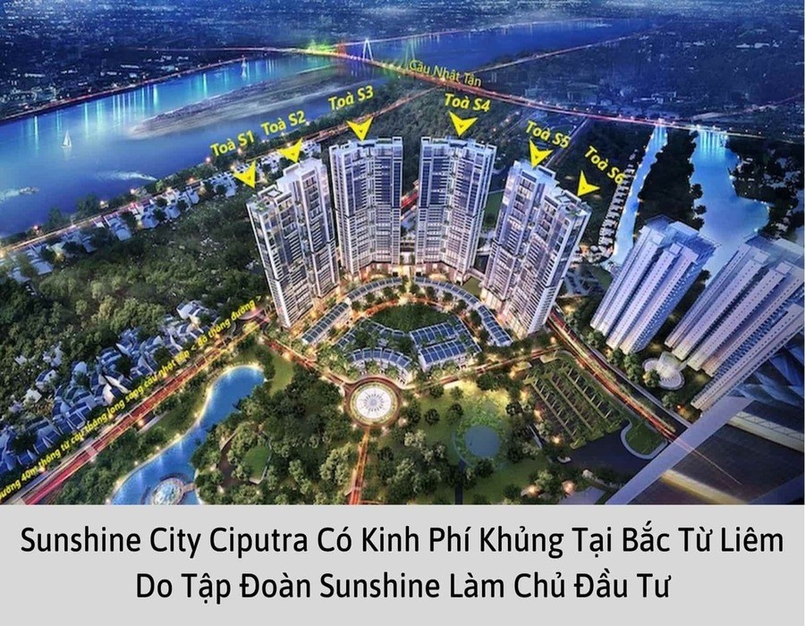 Sunshine city ciputra có kinh phí khủng tại Bắc Từ Liêm, Hà Nội do tập đoàn Sunshine làm chủ đầu tư