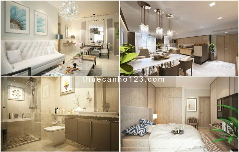 Chuyên cho thuê căn hộ 1, 2, 3, 4PN Nhà trống, full nội thất tại Vinhomes Golden River Lh 0797701048
