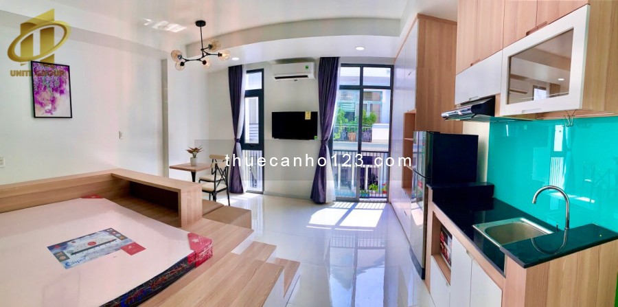 Căn hộ Studio full nội thất, NGUYỄN VĂN MẠI - gần sân bay, cửa sổ ánh sáng, TK hiện đại