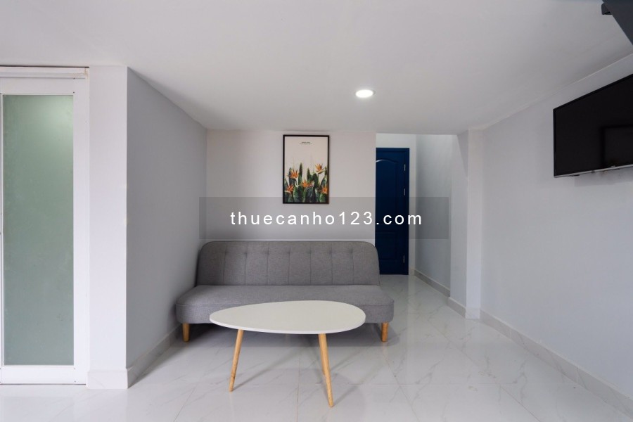 CHDV Duplex full nội thất, siêu rộng. Ban công cửa sổ thoáng mát. Gần cầu Kinh- Thanh Đa