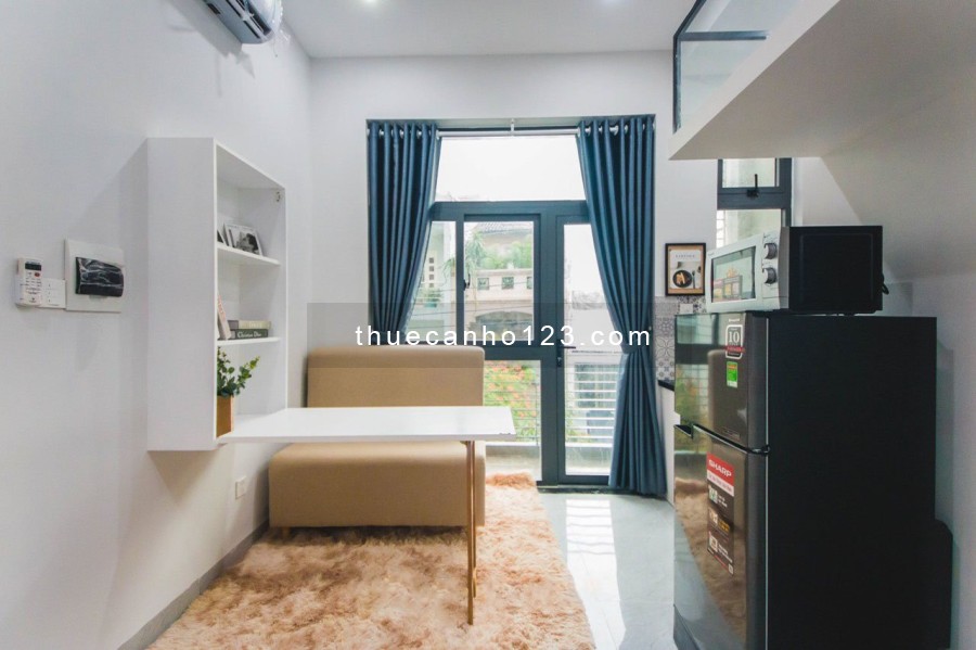 Căn hộ duplex - ban công, full nội thất, ngay ngã tư bảy hiền