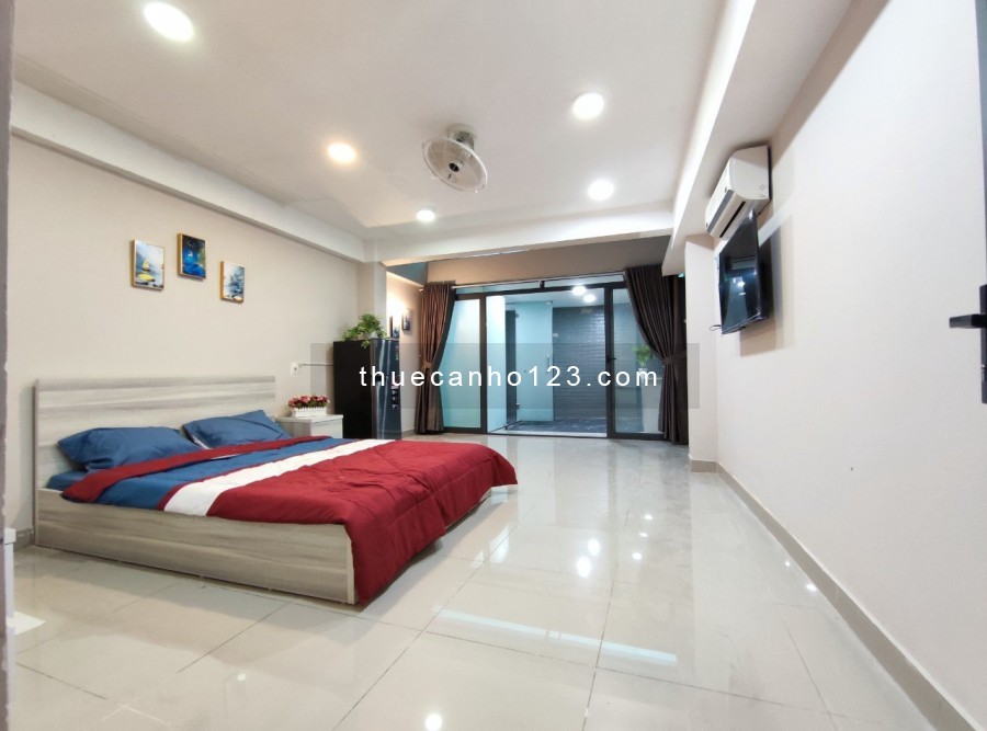 Cho thuê căn hộ 1 phòng ngủ full nội thất gần Ngã tư Bảy Hiền đường Lê Bình