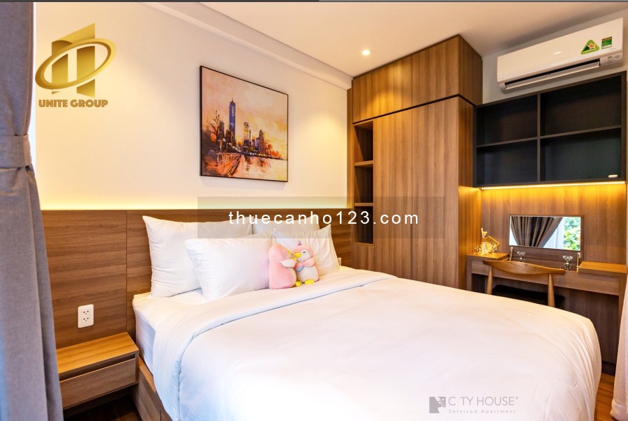 Cho thuê căn hộ- 1 phòng ngủ ban công-gần ngã tư Hàng Xanh- Nguyễn Cửu Vân