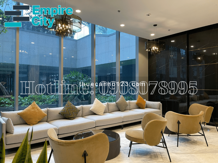 Cho thuê Empire City 1PN NTCB 15 TR giá ưu đãi nhất. Hotline xem nhà: 0908078995