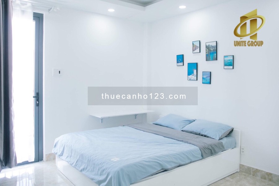 Cho thuê căn hộ Quận 1, ở Mai Thị Lựu, Studio BAN CÔNG, MÁY GIẶT RIÊNG, gần Đinh Tiên Hoàng