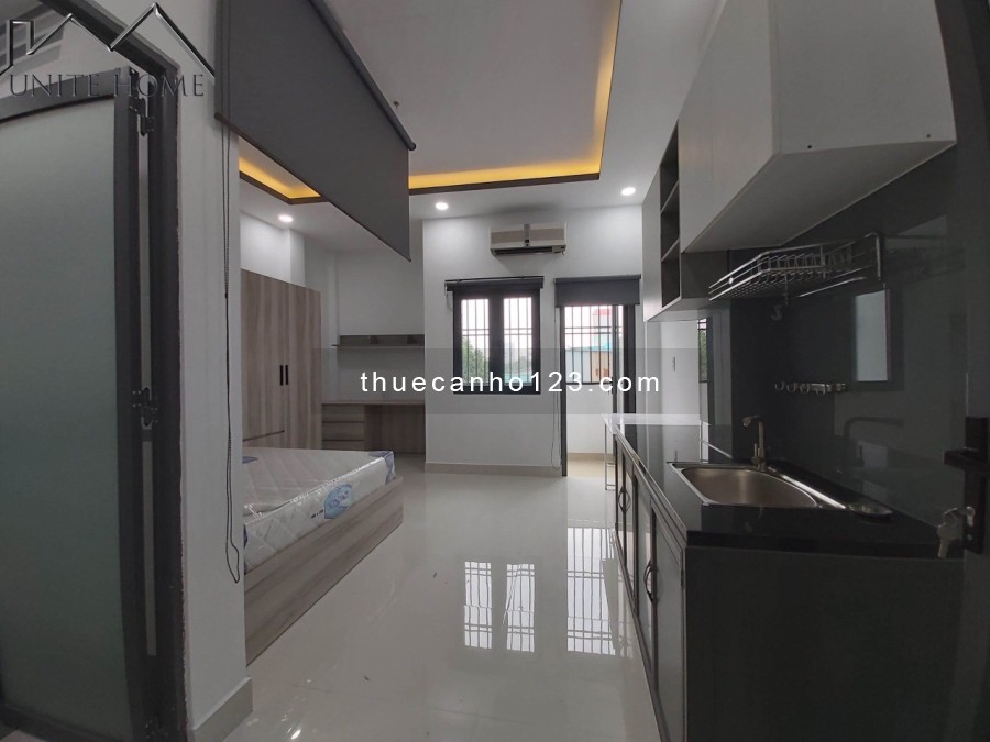 Studio full nội thất Q7, có cửa sổ, bancol thoáng mát, gần Lotte Mart, ĐH TĐT