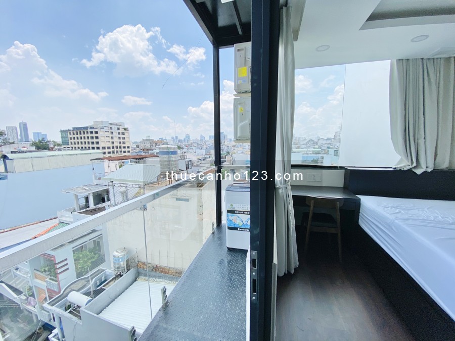 Cho thuê căn hộ dịch vụ 1 phòng ngủ riêng biệt tiện nghi cao cấp MT Nguyễn Thông 9 Triệu - Xem