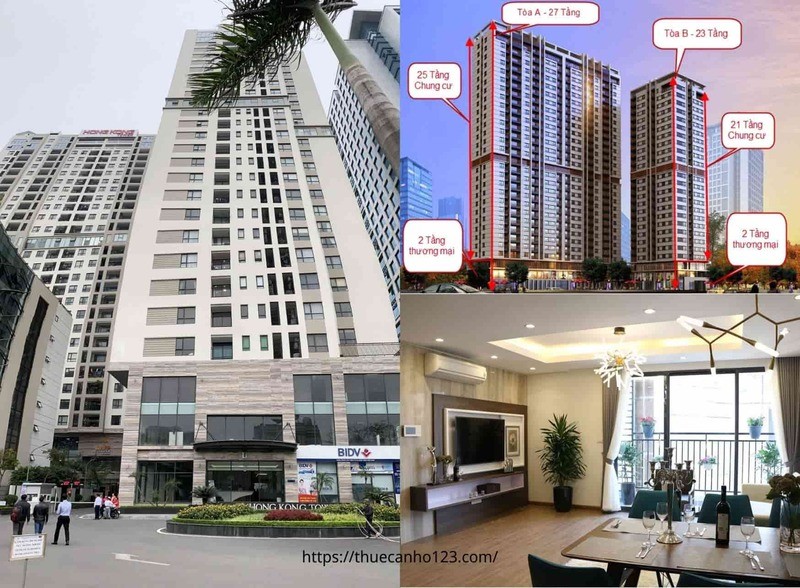 Cho thuê căn hộ chung cư giá rẻ tại Hong Khong Tower Đống Đa