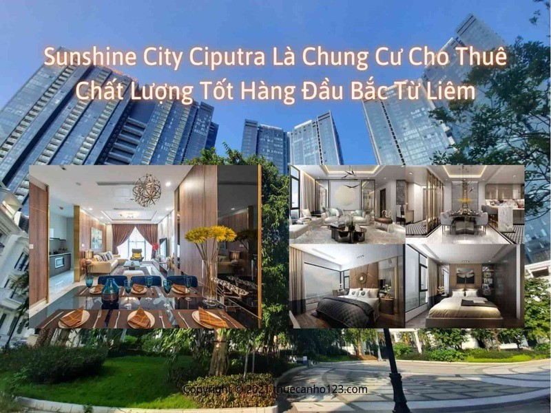 Sunshine City Ciputra là chung cư cho thuê chất lượng tốt hàng đầu Bắc Từ Liêm