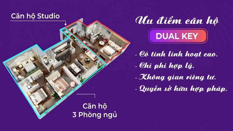 Ưu điểm của căn hộ Dual key