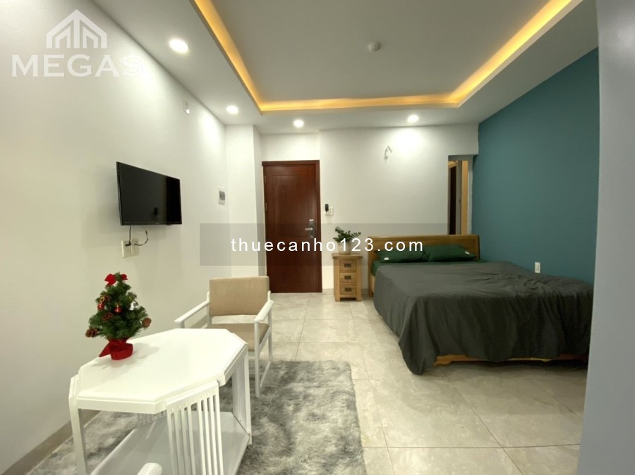 1 phòng ngủ,studio Sân Bay ban công full nội thất 30m2 gần công viên Hoàng Văn Thụ