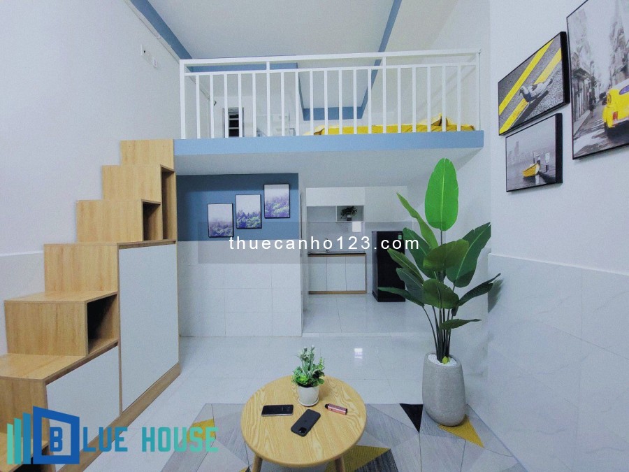 Căn hộ gác cao, FULL nội thất phòng rộng thoáng gần Kênh Tân Hoá, Tân Phú