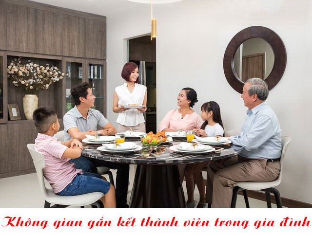 Không gian gắn kết các thành viên trong gia đình