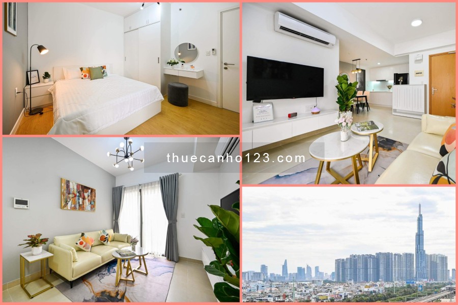 Cho thuê căn hộ Masteri Thảo Điền 1 PN, full nội thất cao cấp, View LandMark 81