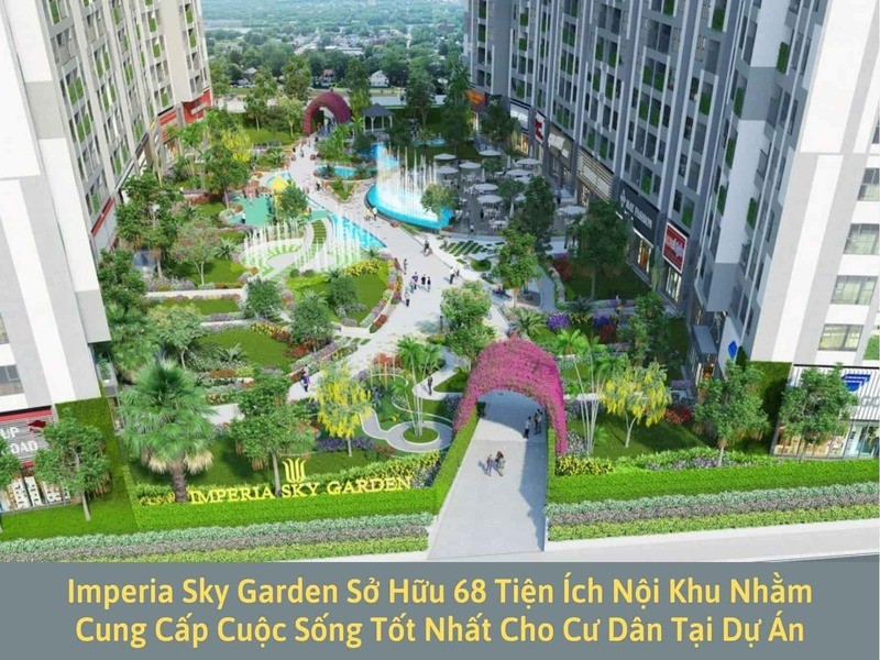 Imperia Sky Garden sở hữu 68 tiện ích nội khu nhằm cung cấp cuộc sống tốt nhất cho cư dân tại dự án