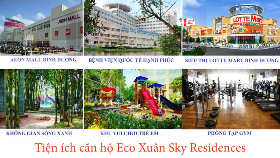 Tiện ích nội và ngoại khu căn hộ Eco Xuân Sky Residences