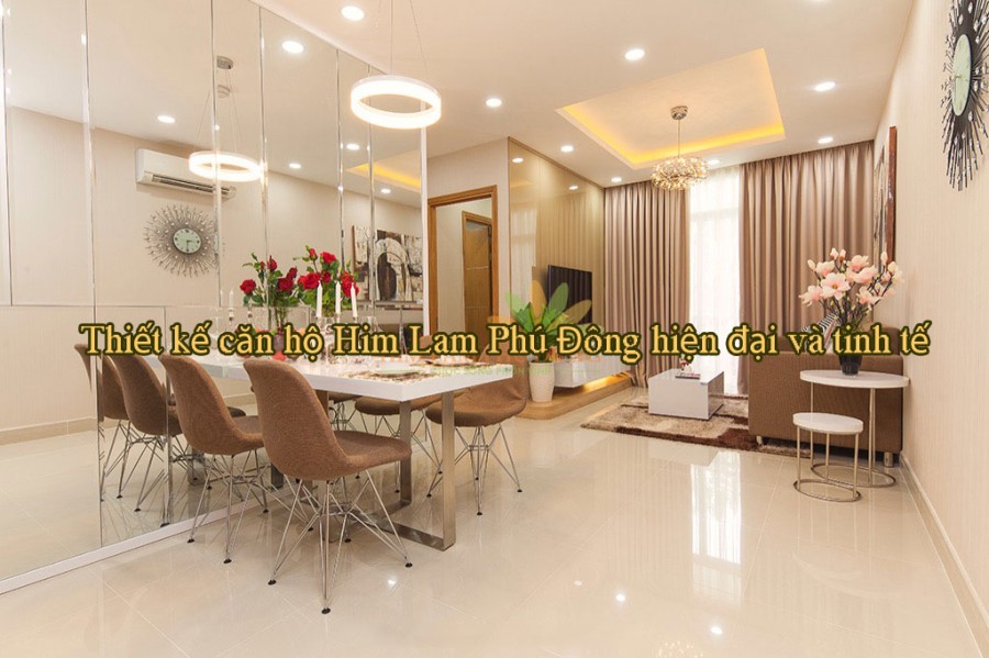 Thiết kế căn hộ Him Lam Phú Đông hiện đại và tinh tế