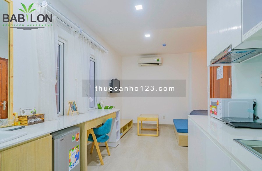 CHDV 5 SAO, trung tâm Quận 3, Giáp Quận 1, Style hiện đại, nhiều giá, phòng GYM Mini, BAN CÔNG/2PN