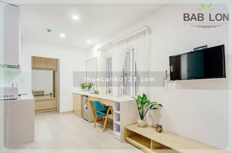 CHDV 5 SAO, trung tâm Quận 3, Giáp Quận 1, Style hiện đại, nhiều giá, phòng GYM Mini, BAN CÔNG/2PN