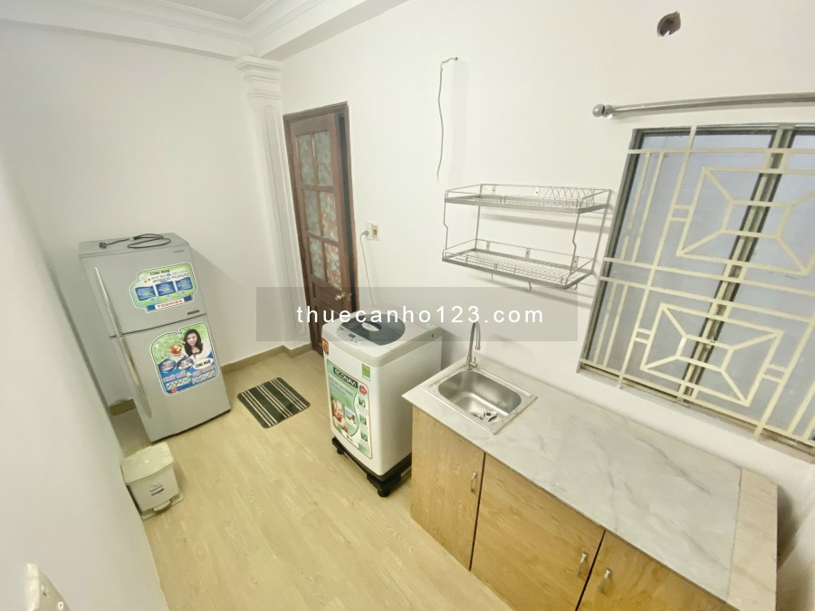 Căn hộ 1PN tủ lạnh, máy giặt riêng tại 139 Đường Trần Quang Diệu, Quận 3