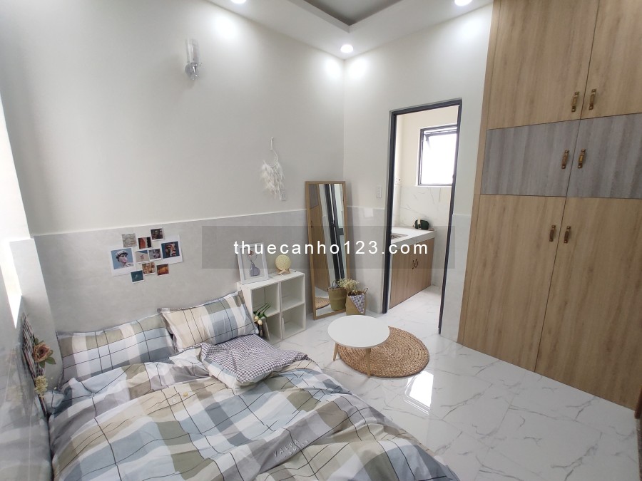 Cho thuê căn hộ mini tại Bình Tân bếp riêng + bancol riêng và đầy đủ nội thất