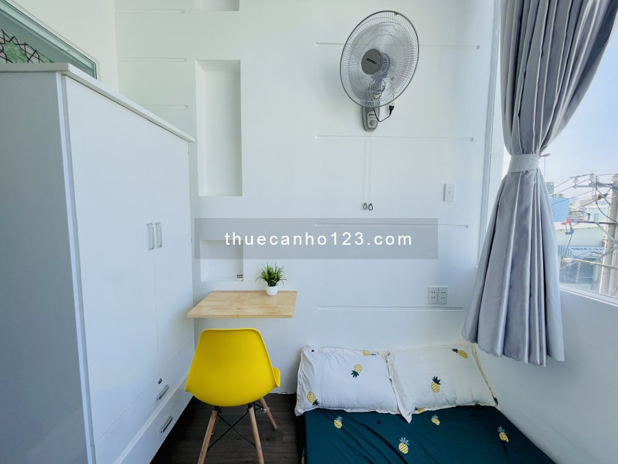 Cho thuê căn hộ chung cư mini Nguyễn Hữu Cảnh, Bình Thạnh - ban công, dịch vụ dọn dẹp