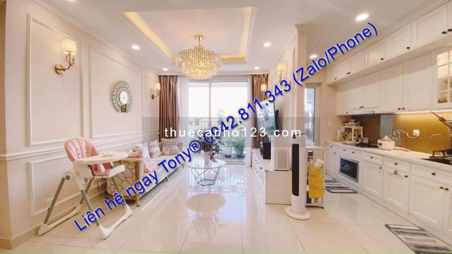 Cho thuê căn hộ 3 phòng ngủ DT 105m2 tầng 18 Golden Masion full tiện nghi cao cấp 18 Triệu - Xem