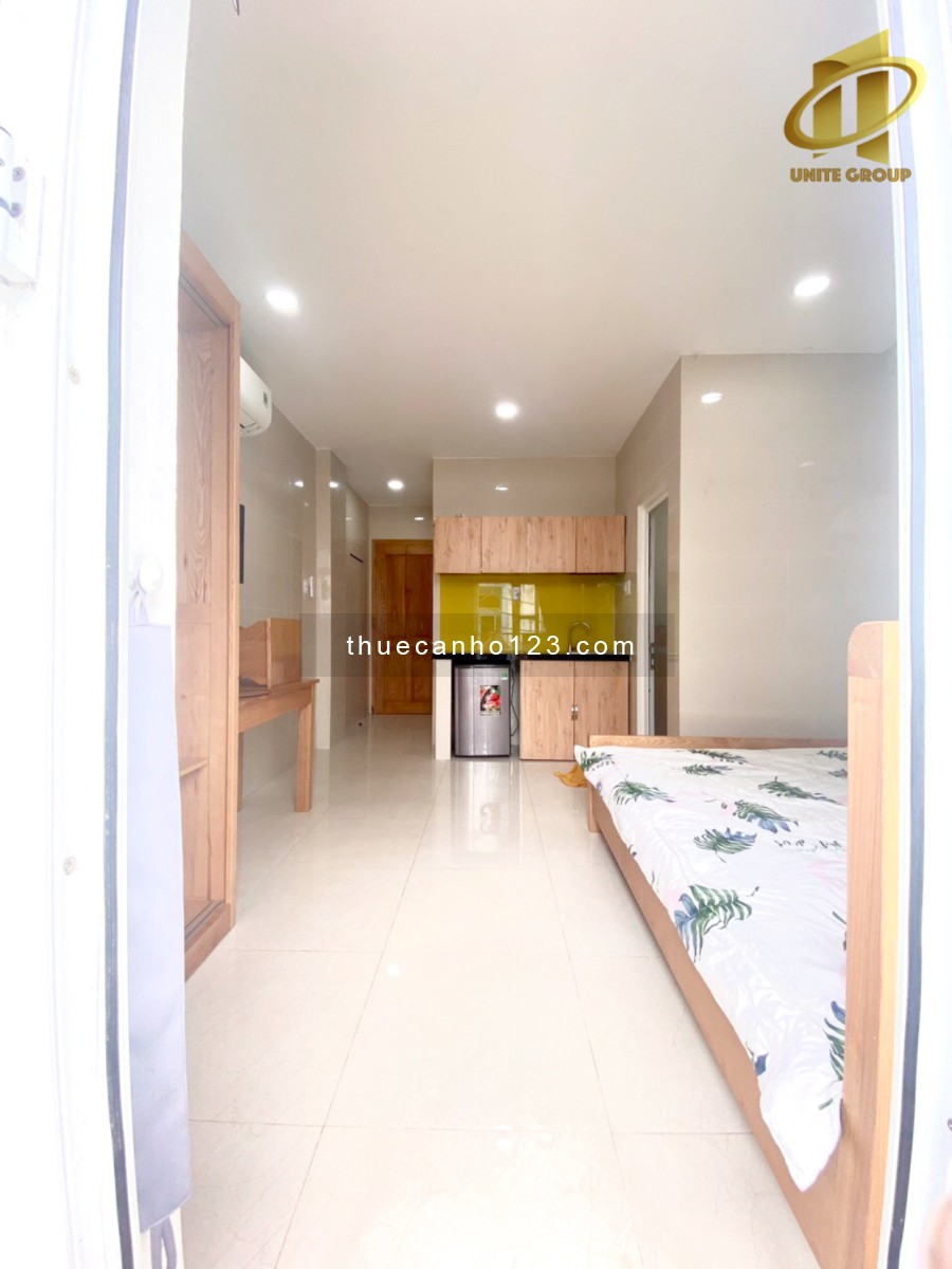Cho thuê căn hộ chung cư mini ban công, đầy đủ nội thất, Phan Văn Trị, Bình Thạnh