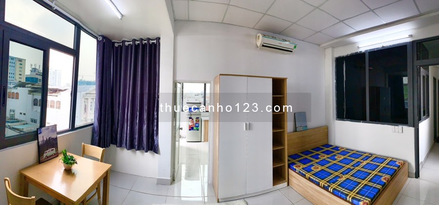 Căn hộ chung cư mini Stuido và 1 phòng ngủ, đầy đủ nội thất, gần Nơ Trang Long Bình Thạnh