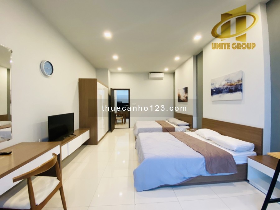 Căn hộ view đep, hai giường full nội thất gần Vincom, KCX Tân Thuận, UFM, đh Luật