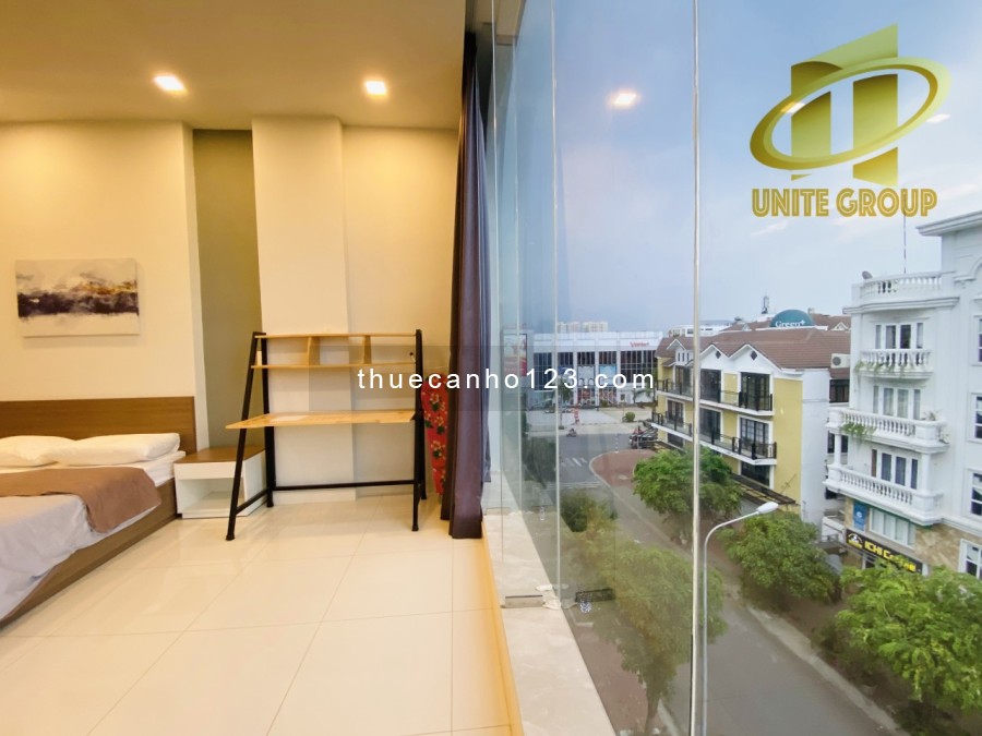 Căn hộ view đep, hai giường full nội thất gần Vincom, KCX Tân Thuận, UFM, đh Luật