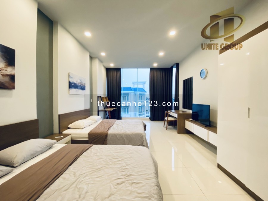 Căn hộ view đep, hai giường full nội thất gần Vincom, KCX Tân Thuận, UFM, đh Luật