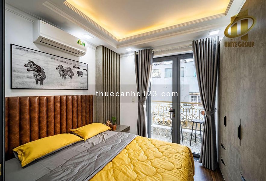 Cho thuê căn hộ 1 phòng ngủ siêu đẹp, full nội thất cao cấp trên đường CMT8, Tân Bình