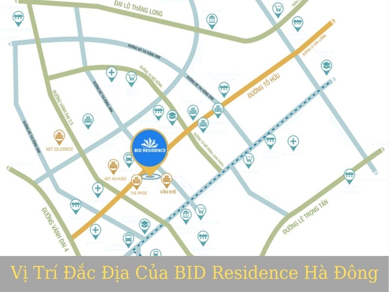 Vị trí đắc địa của BID Residences Hà Đông