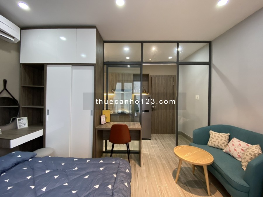 Cho thuê căn hộ 1PN - ban công thoáng mát, full nội thất, gần công viên Gia Định.
