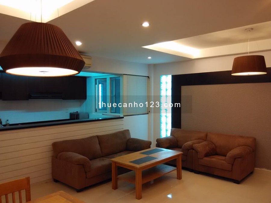 Thuê căn hộ dịch vụ 2 phòng ngủ/2wc DT 90m2 tiện nghi đầy đủ đường Đồng Nai 13 Triệu / tháng
