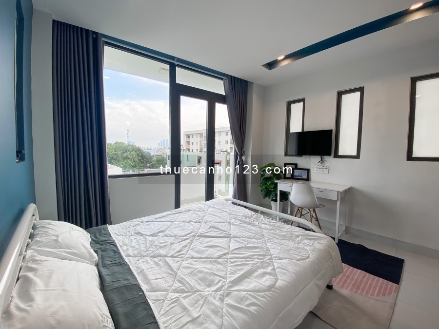 Studio ban công thoáng, full nội thất, bếp xa giường