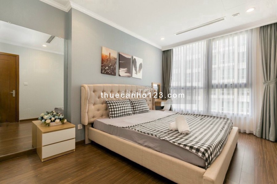 Trống cho thuê căn hộ 2PN 88m2 ban công chung cư Vinhomes Central Park giá rẻ 15,5 tr/th