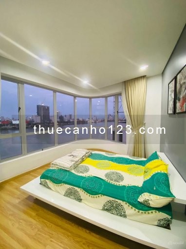 Cho thuê căn hộ căn góc 118m2, 2PN, view sông Hàn, CC Indochina Riverside, 15 tr/th. LH 0906475786