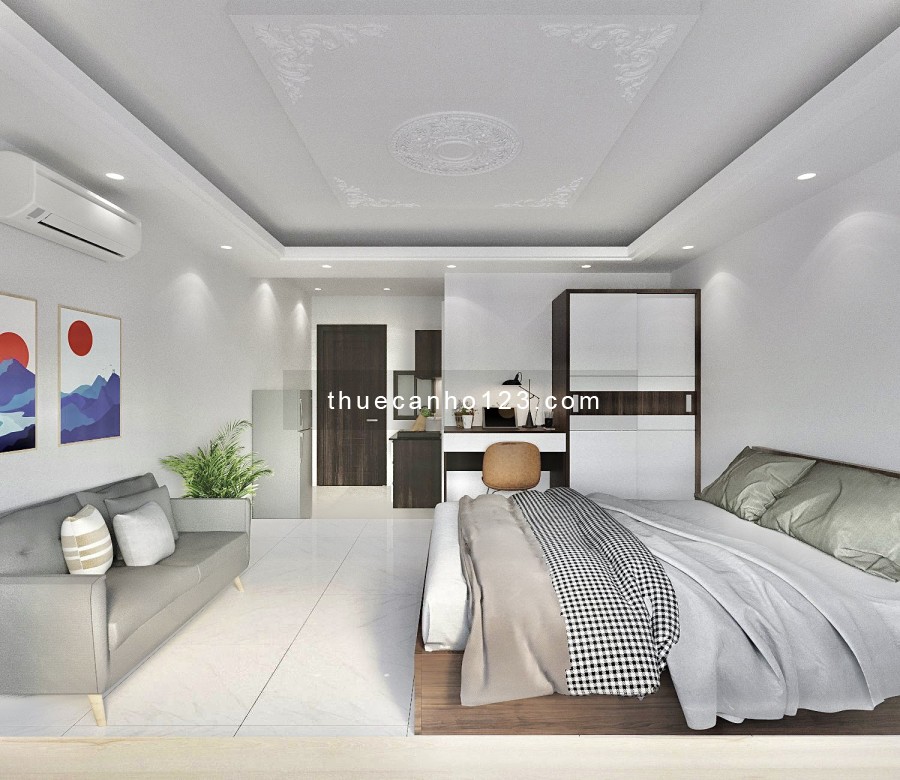 Cho thuê căn hộ mới đẹp diện tích 40m2 1PN full nội thất gần chợ Tân Bình