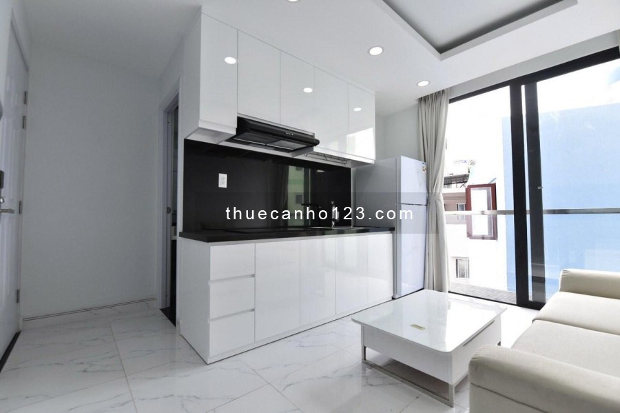 CHDV CAO CẤP Quận 3 máy giặt riêng, 1 Phòng ngủ, ban công view đẹp, 42m2 Nguyễn Thông