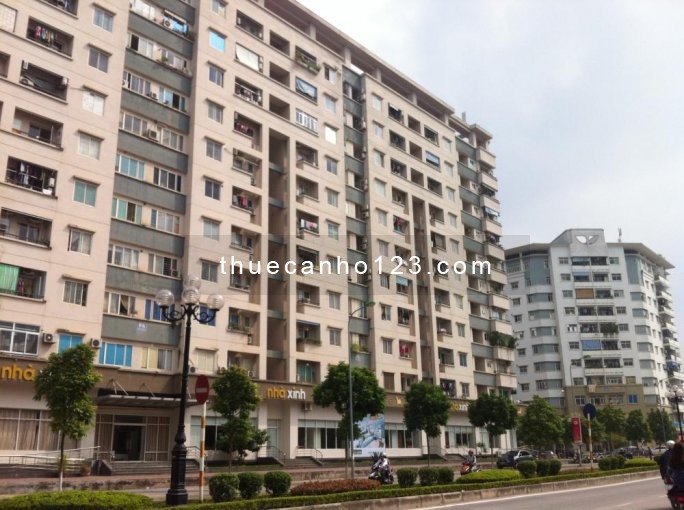Cho thuê căn hộ chung cư CT4-5 Yên Hòa.75 m2, 2 ngủ, 2 vs, sàn gỗ, 8 triệu/ tháng
