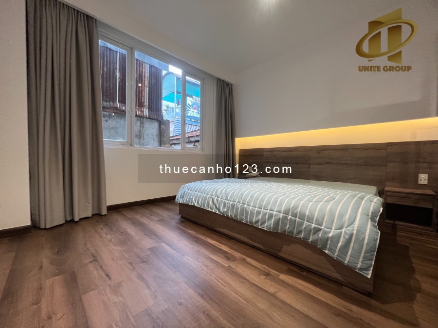 Cho thuê căn hộ Quận 1 - 1 Phòng ngủ vách ngăn - giáp Quận 4 - Gần phố đi bộ Nguyễn Huệ