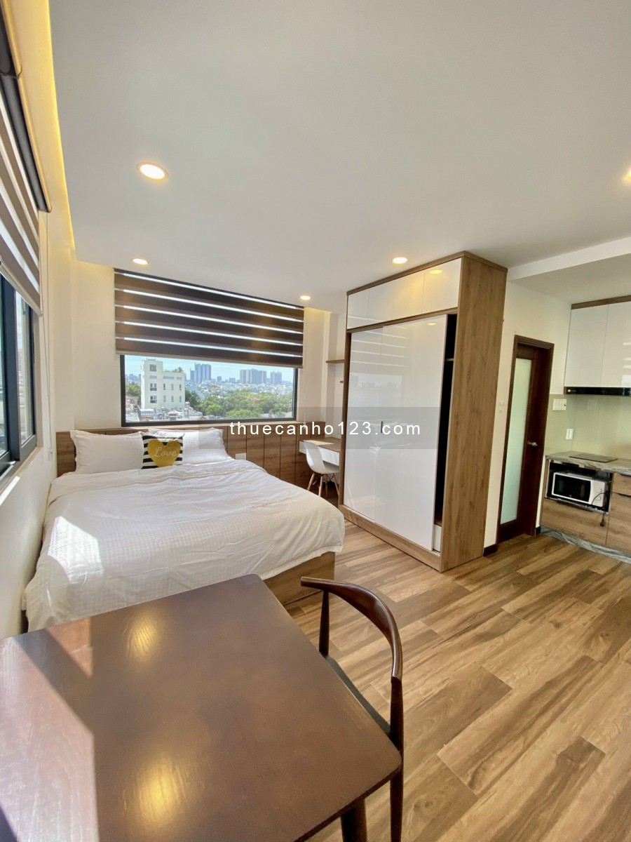 Căn Hộ Studio 35m2, 1PN, Full Nội thất Ngay Bờ Kè Trương Sa, Giá 9tr/th. lh 0859890030