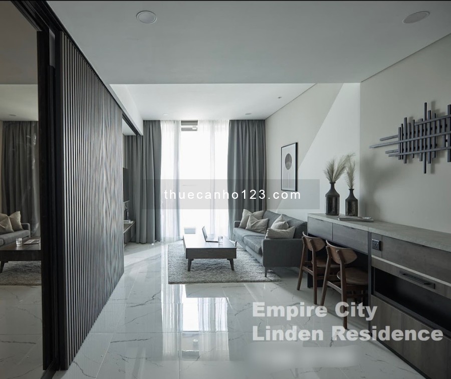 Cho thuê căn hộ 2PN nội thất cao cấp, 64m2 CC Empire City Thủ Thiêm